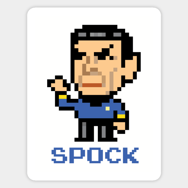 Star Trek Spock Pixel Character Sticker by Rebus28